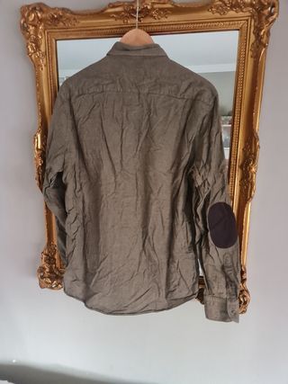 Massimo Dutti Camisa Caqui T.L