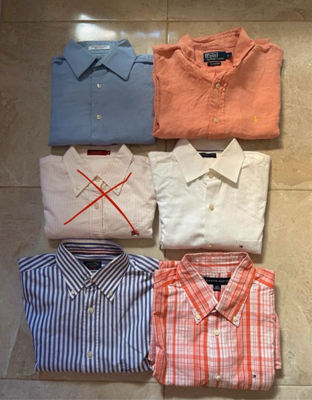 Lote Camisas Hombre Tallas M