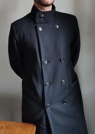 Cappotto Uomo Celio Spigato Blu