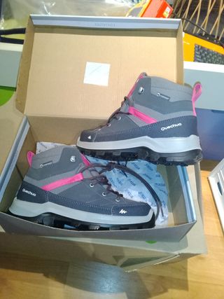 Botas Quechua niña rosa T36