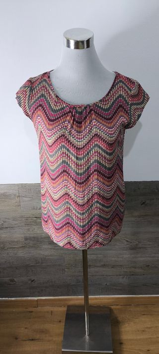 Camiseta multicolor talla XS