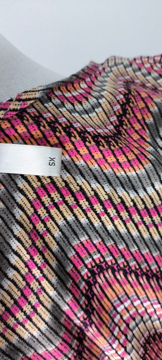 Camiseta multicolor talla XS