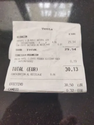 6 Soportes cortinas madera haya Inspire 28mm