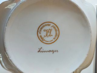 Coppa centrotavola Limoges porcellana