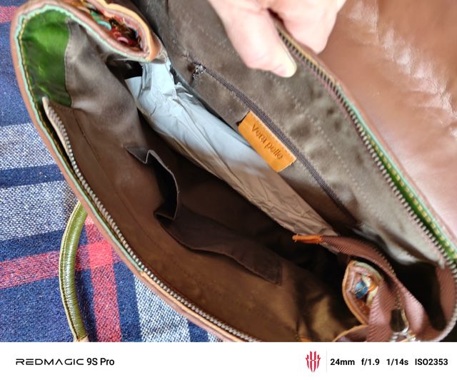 Borsa Patchwork In Pelle.