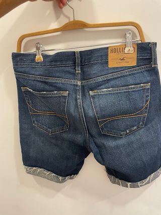 Bermudas vaqueras Hollister azules