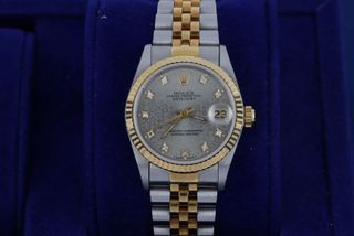 Rolex Datejust 68273 Esfera Gris Diamantes