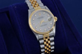 Rolex Datejust 68273 Esfera Gris Diamantes