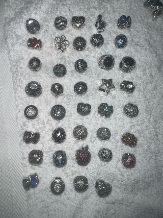 Pandora Charms Plata y Multicolor con Brillo