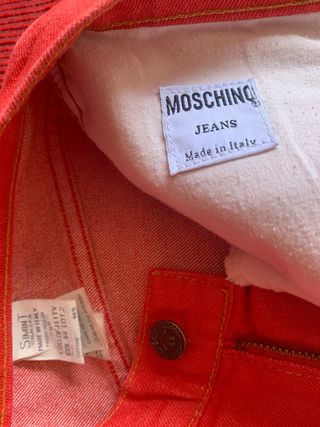 Moschino Jeans Bermudas Rojas Mujer Vintage