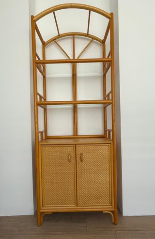 Estantería Bambú Ratán Años 80