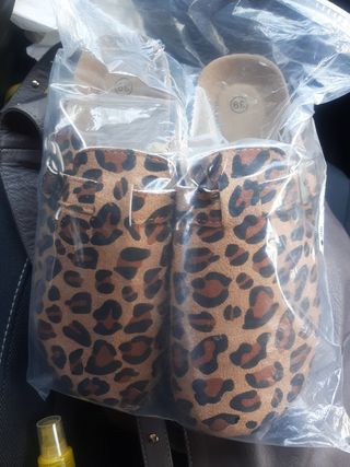 Zuecos leopardo talla 39