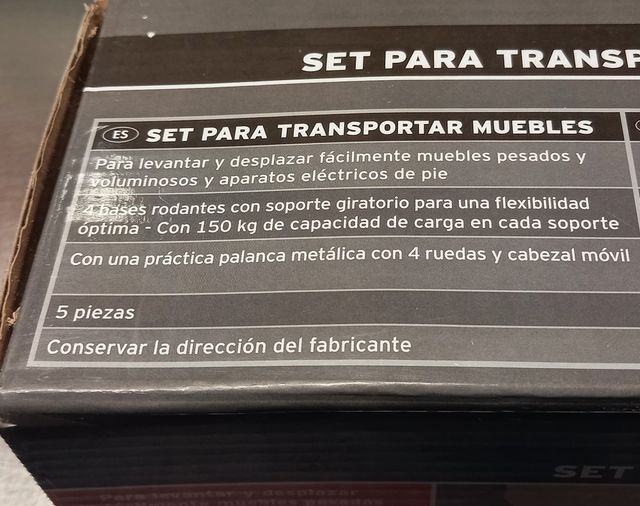 Kit para transportar muebles Powerfix