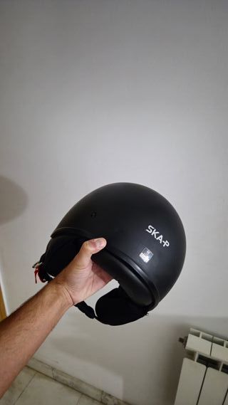 Casco de moto, talla M. Abierto.