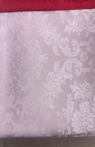 Tessuto damascato bianco