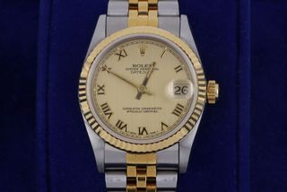Rolex Datejust 68273 esfera linen dorada