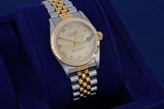 Rolex Datejust 68273 esfera linen dorada