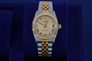 Rolex Datejust 68273 esfera linen dorada
