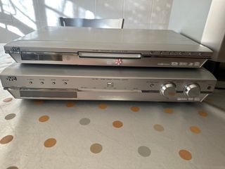 Home Cinema JVC DVD + Subwoofer Plata