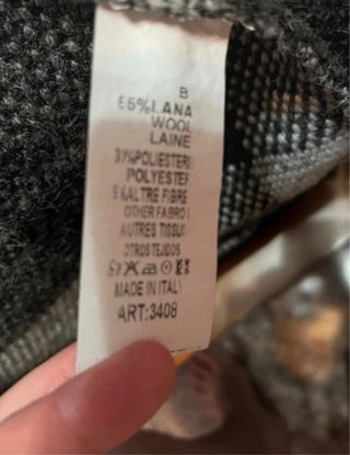 CHAQUETA CRUZADA LANA (2 bolsillos)
