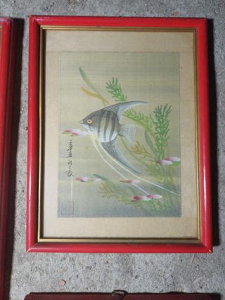 3 Dipinti Seta - Cina