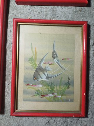 3 Dipinti Seta - Cina