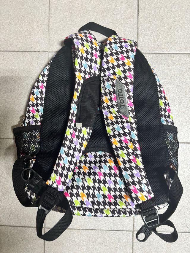 Mochila Totto Escolar Niña Diseño Houndstooth