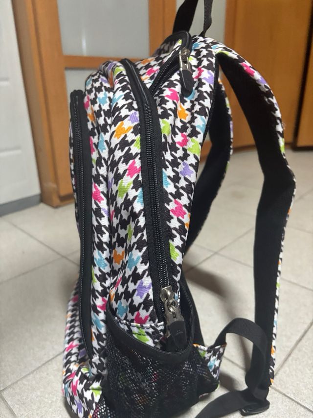 Mochila Totto Escolar Niña Diseño Houndstooth