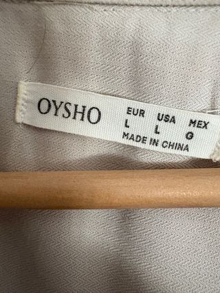 Vestido Oysho Beige Talla Única