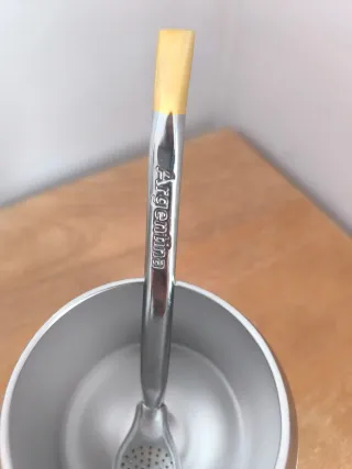 Bombilla de alpaca para Mate Argentina