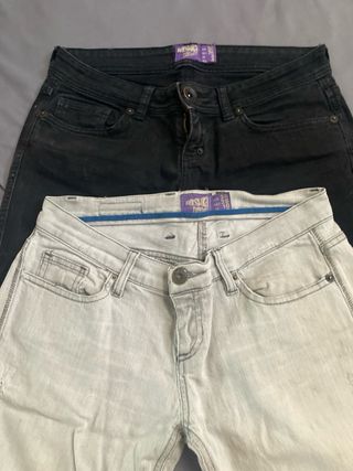 Pantalones Vaqueros blancos, Negros y grises 
