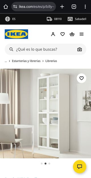 Librería Billy/Oxberg IKEA Blanca