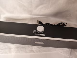Barra de Sonido MEGANTTV Negra y Plateada