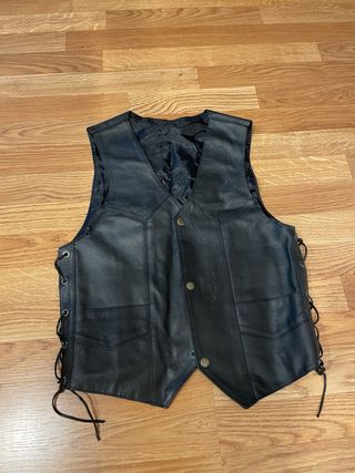 Chaleco de cuero chica talla S