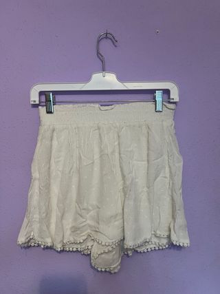 Falda pantalón blanca