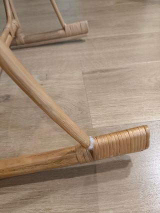 Moisés de mimbre natural con soporte y funda