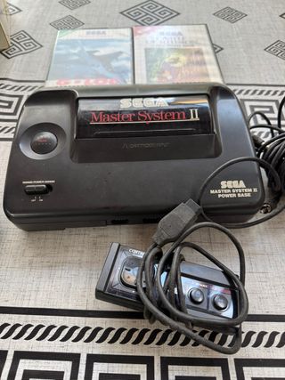 Sega Master System II Consola Vintage Negra