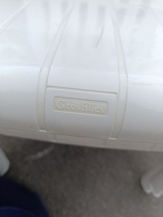 10 sedie da piscina/terrazza in plastica