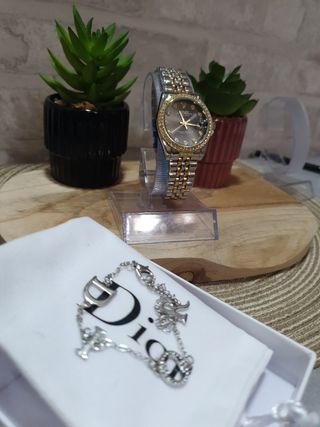 Pack Mujer Reloj y Pulsera 