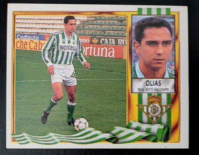 4 cromos liga 1995-1996 Real Betis Balompié