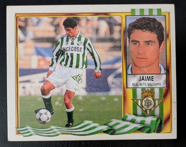 4 cromos liga 1995-1996 Real Betis Balompié
