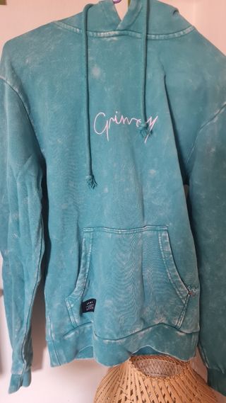 Sudadera Grimey Azul celeste efecto desgastado XXS