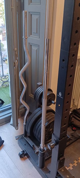 Barra Musculación Recta 175cm 28mm Decathlon