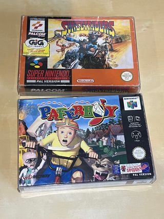 Super Nintendo Sun RIders y N64 Paper Boy