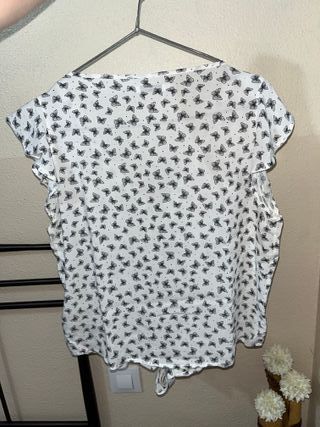 Blusa EASY WEAR mariposas blanca el corte inglés