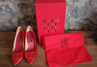 Zapatos de Lujo Carolina Herrera Rojos