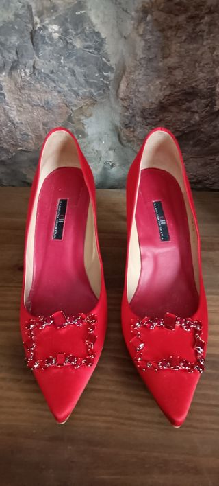 Zapatos de Lujo Carolina Herrera Rojos
