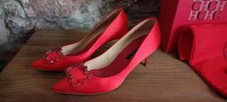 Zapatos de Lujo Carolina Herrera Rojos