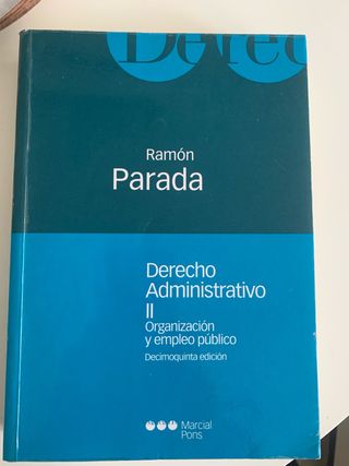 Derecho Administrativo II Organización y Empleo...