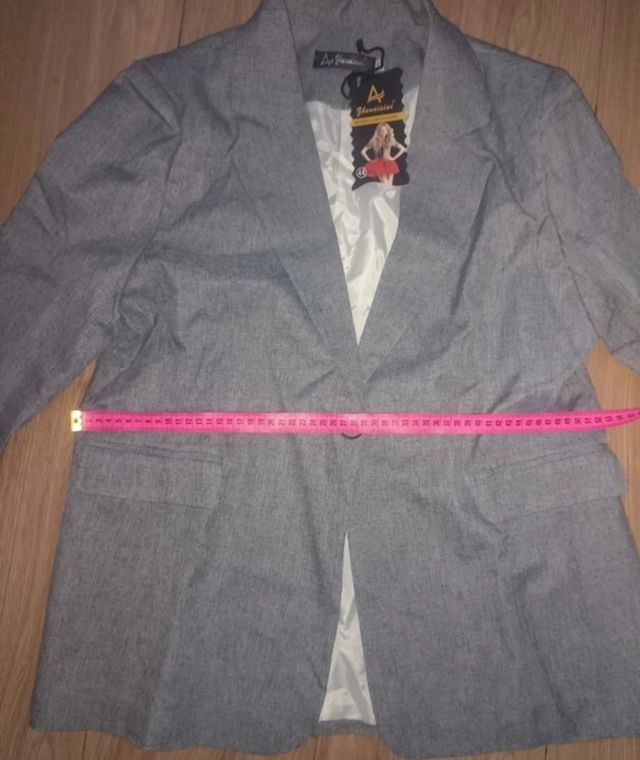 Blazer Gris Mujer